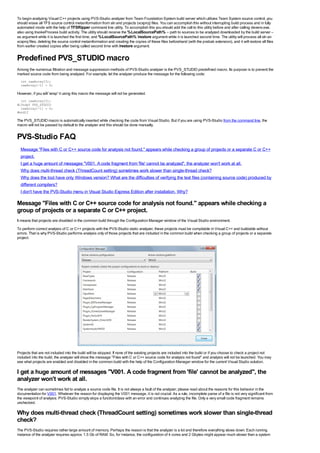 PVS-Studio documentation (version 4.54) | PDF