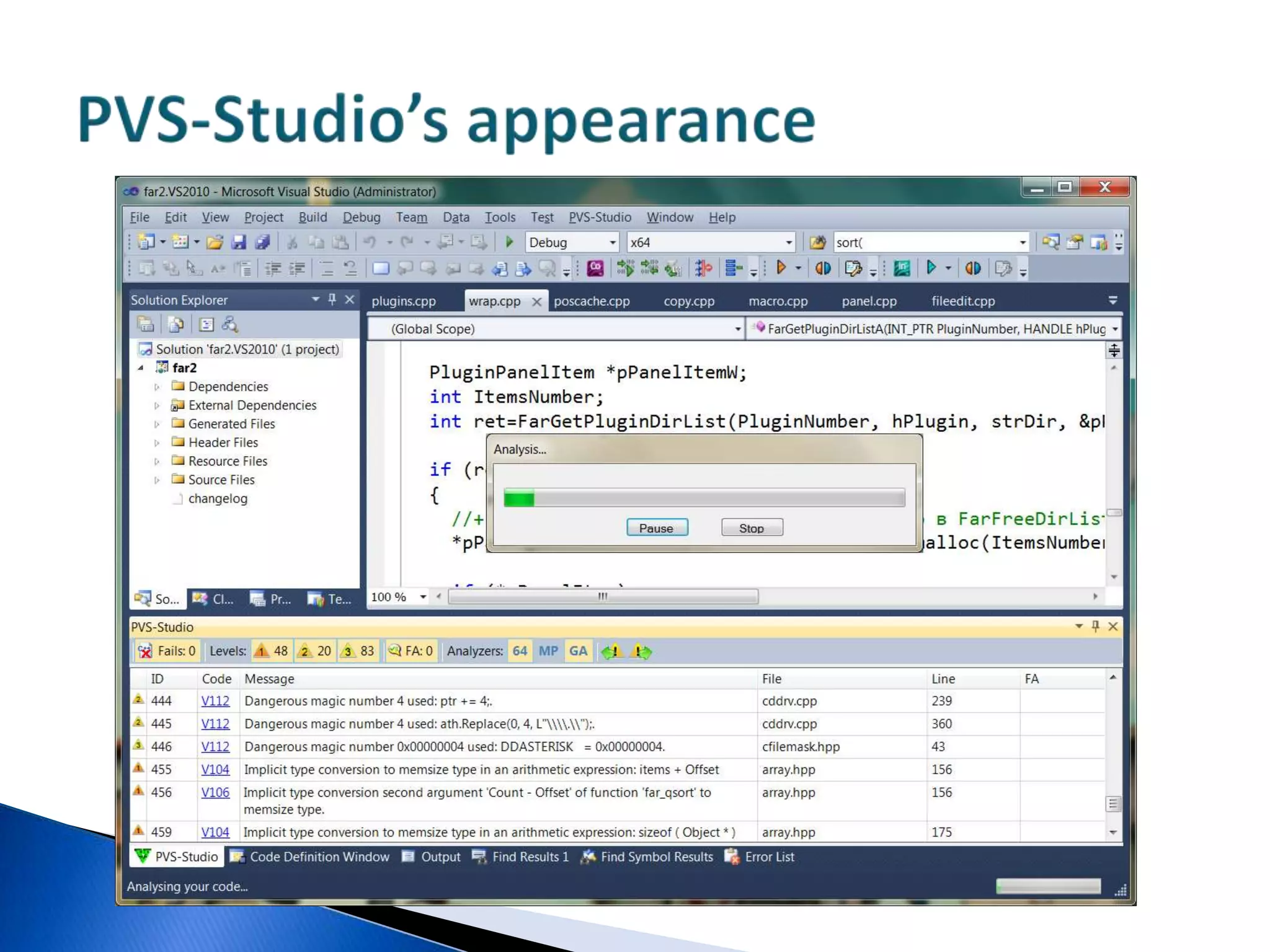 PVS-Studio’s appearance