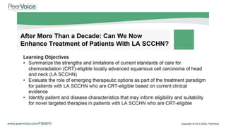 After More Than a Decade: Can We Now Enhance Treatment of Patients With LA SCCHN?