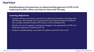 Multidisciplinary Perspectives on Advanced Management of CPF in CD: Exploring the Who, When, and How for Stem Cell Therapy