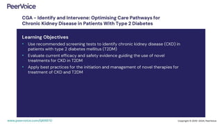 CGA - Identify and Intervene: Optimising Care Pathways for Chronic Kidney Disease in Patients With Type 2 Diabetes