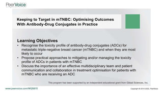 Keeping to Target in mTNBC: Optimising Outcomes With Antibody-Drug Conjugates in Practice