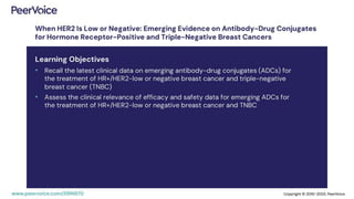 When HER2 Is Low or Negative: Emerging Evidence on Antibody-Drug Conjugates for Hormone Receptor-Positive and Triple-Negative Breast Cancers