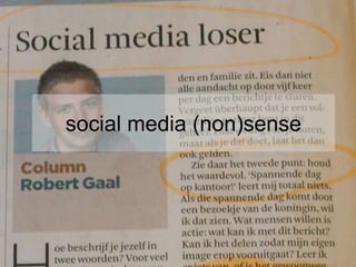 social media (non)sense 