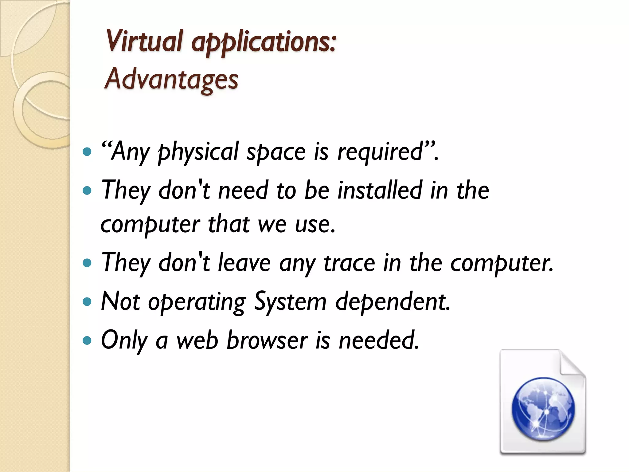 Portable applications vs Virtual applications