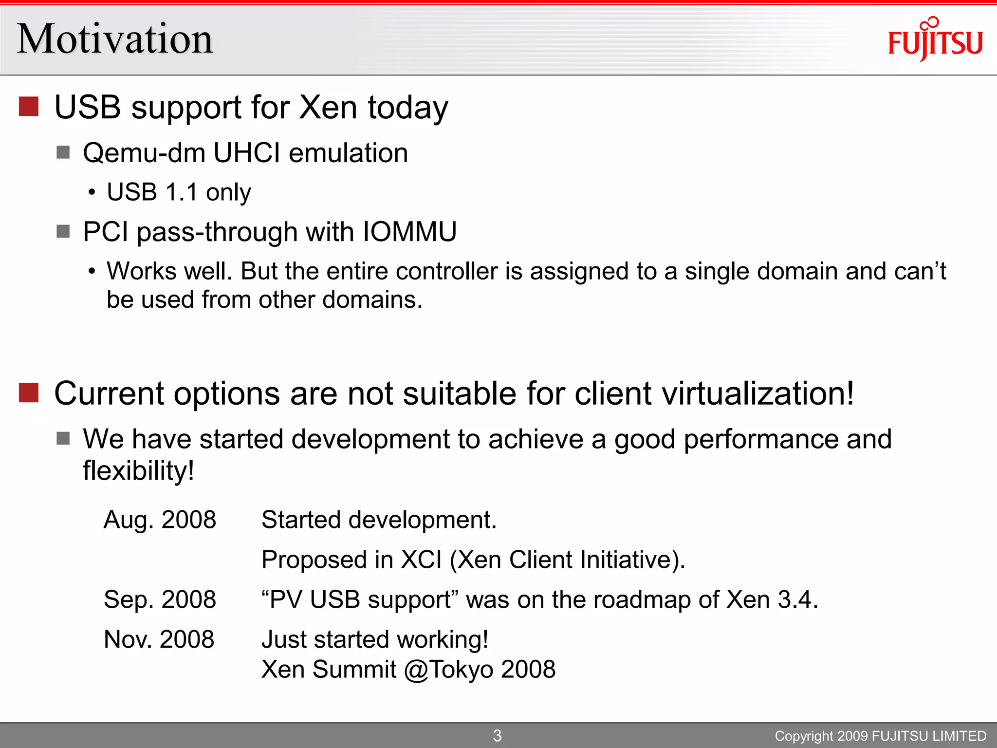 XS Oracle 2009 PV USB