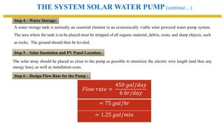 Dynamic modeling of photovoltaic (PV) fed water pumping system for ...