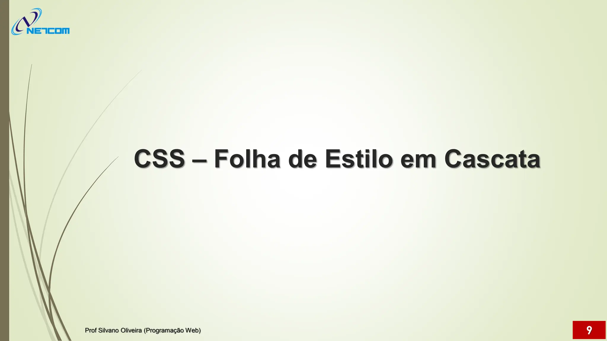 CSS – Folha de Estilo em Cascata
Prof Silvano Oliveira (Programação Web) 9
 
