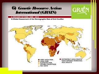 6) Genetic ResourceAction
International (GRAIN)
 