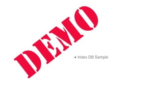 " Index DB Sample
 