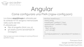 Creare PWA con Angular | PDF