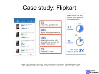 https://developers.google.com/web/showcase/2016/pdfs/ﬂipkart.pdf
Case study: Flipkart
 