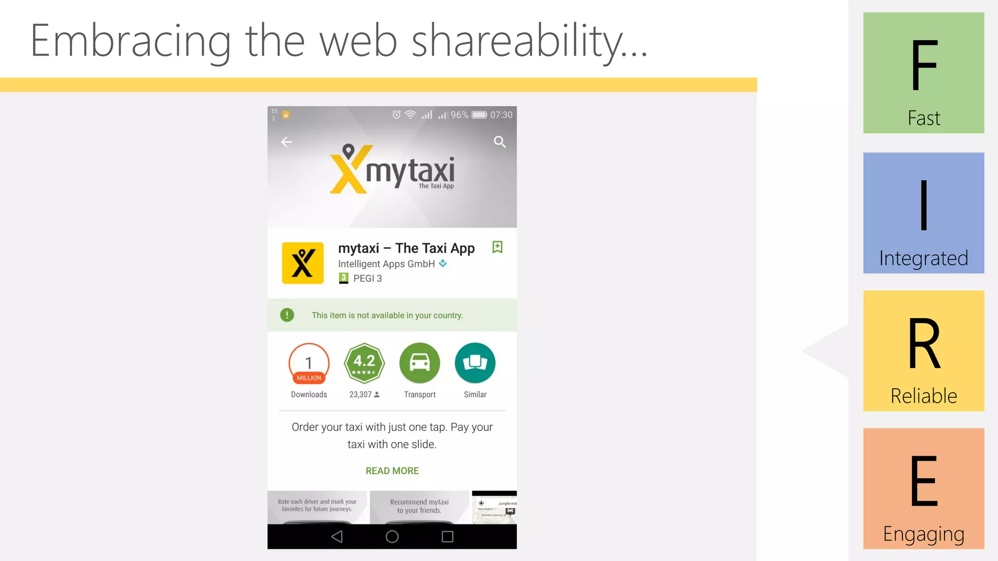 E
Engaging
F
Fast
I
Integrated
R
Reliable
Embracing the web shareability...
 