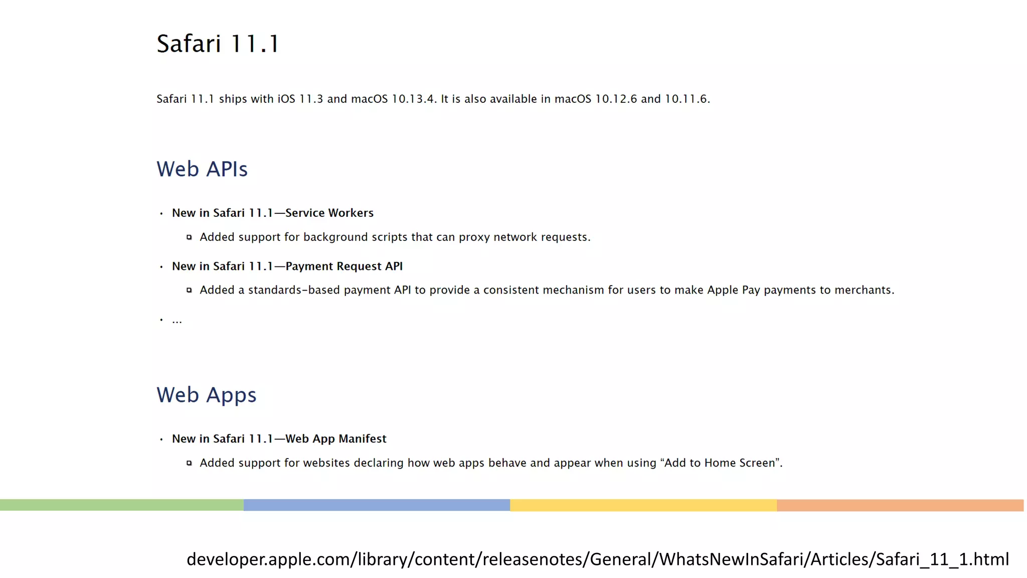 developer.apple.com/library/content/releasenotes/General/WhatsNewInSafari/Articles/Safari_11_1.html
 