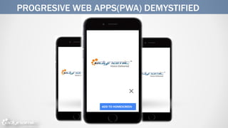 PROGRESIVE WEB APPS(PWA) DEMYSTIFIED
 
