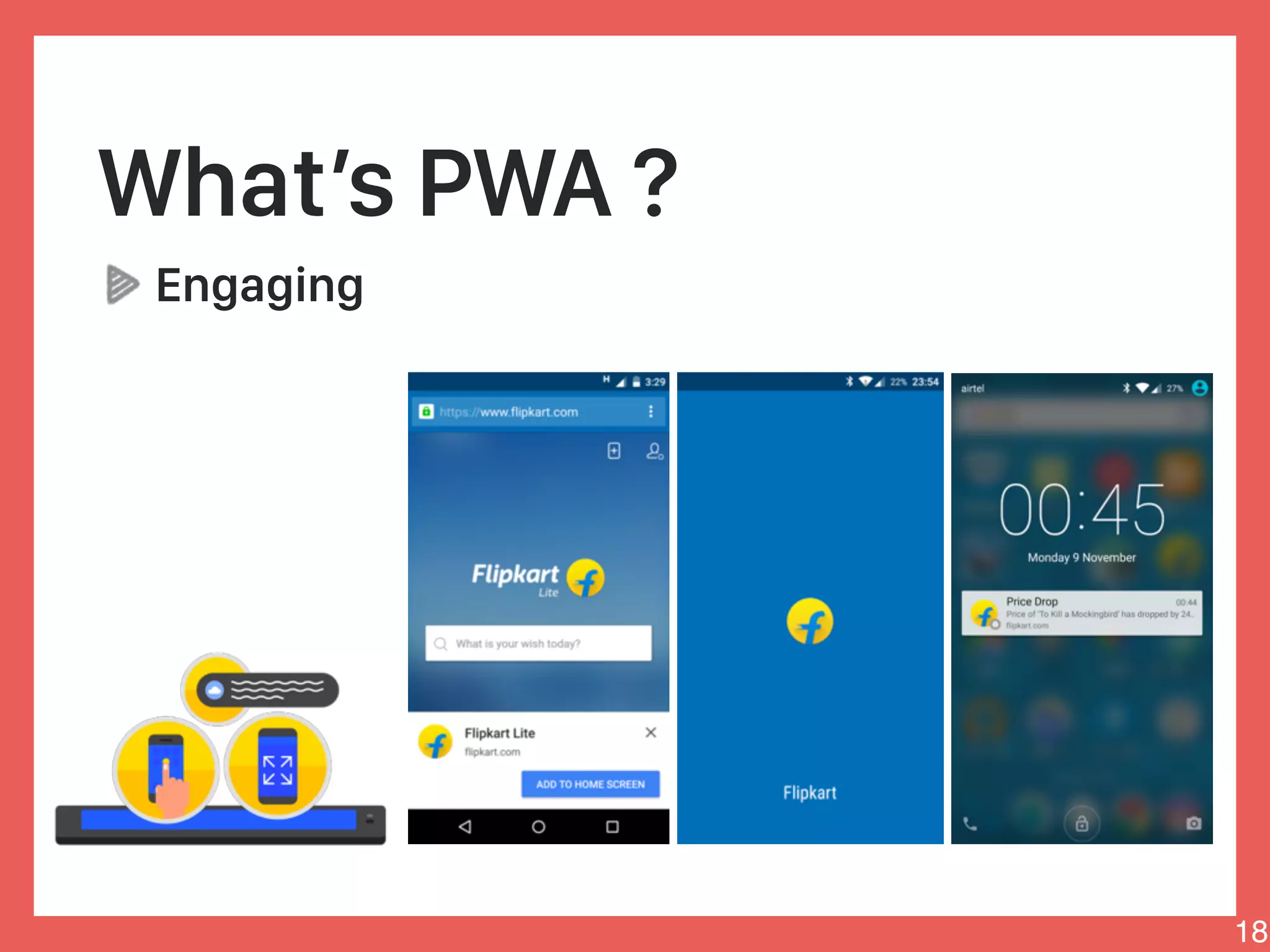 What’s PWA ?
Engaging
18
 
