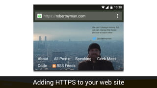 Adding HTTPS to your web site
 