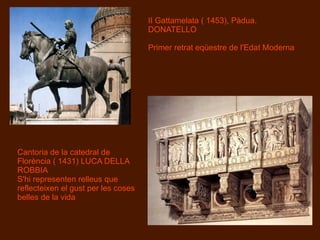 TIPOLOGIES ARQUITECTÒNIQUES: -L’església i el palau, i les vil·les suburbanes. També es van construir hospitals, teatres, biblioteques, arcs de triomf i ponts. NOUS EDIFICIS RELIGIOSOS: La forma de la planta de les esglésies es de dos tipus: basilical  i la centralitzada 