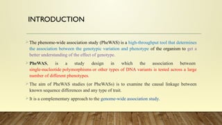 Phenome Wide Association Study - PWAS.pptx