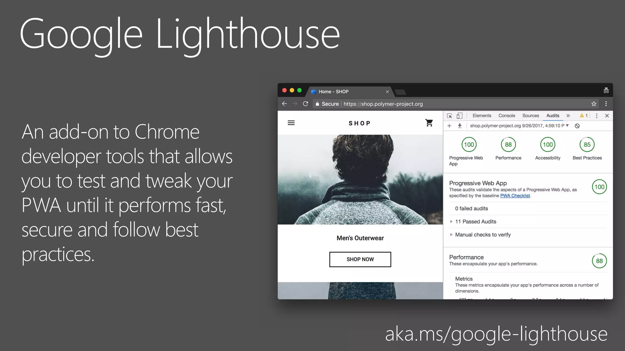 aka.ms/google-lighthouse
 