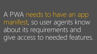 needs to have an app
manifest
 