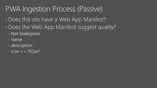 Progressive Web Apps - Bringing the web front and center 