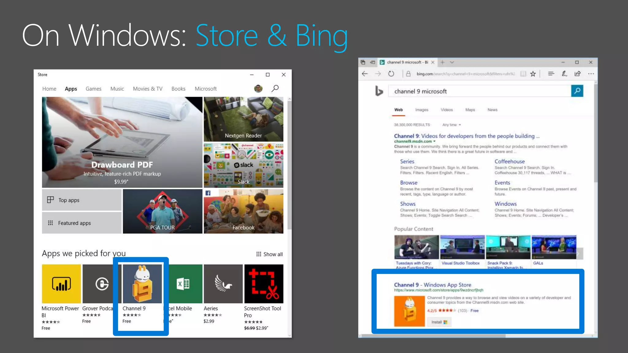 Store & Bing
 