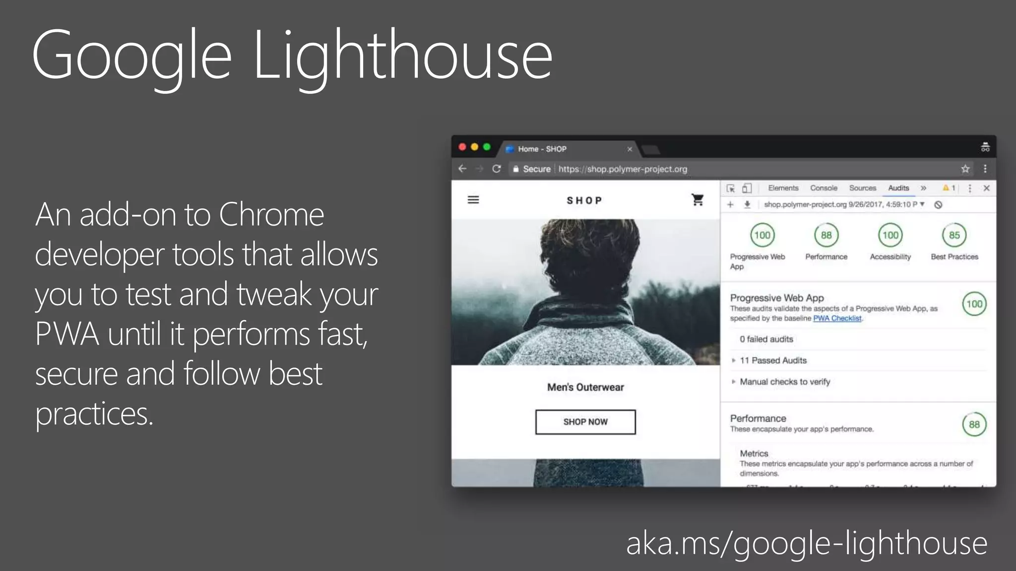 aka.ms/google-lighthouse
 