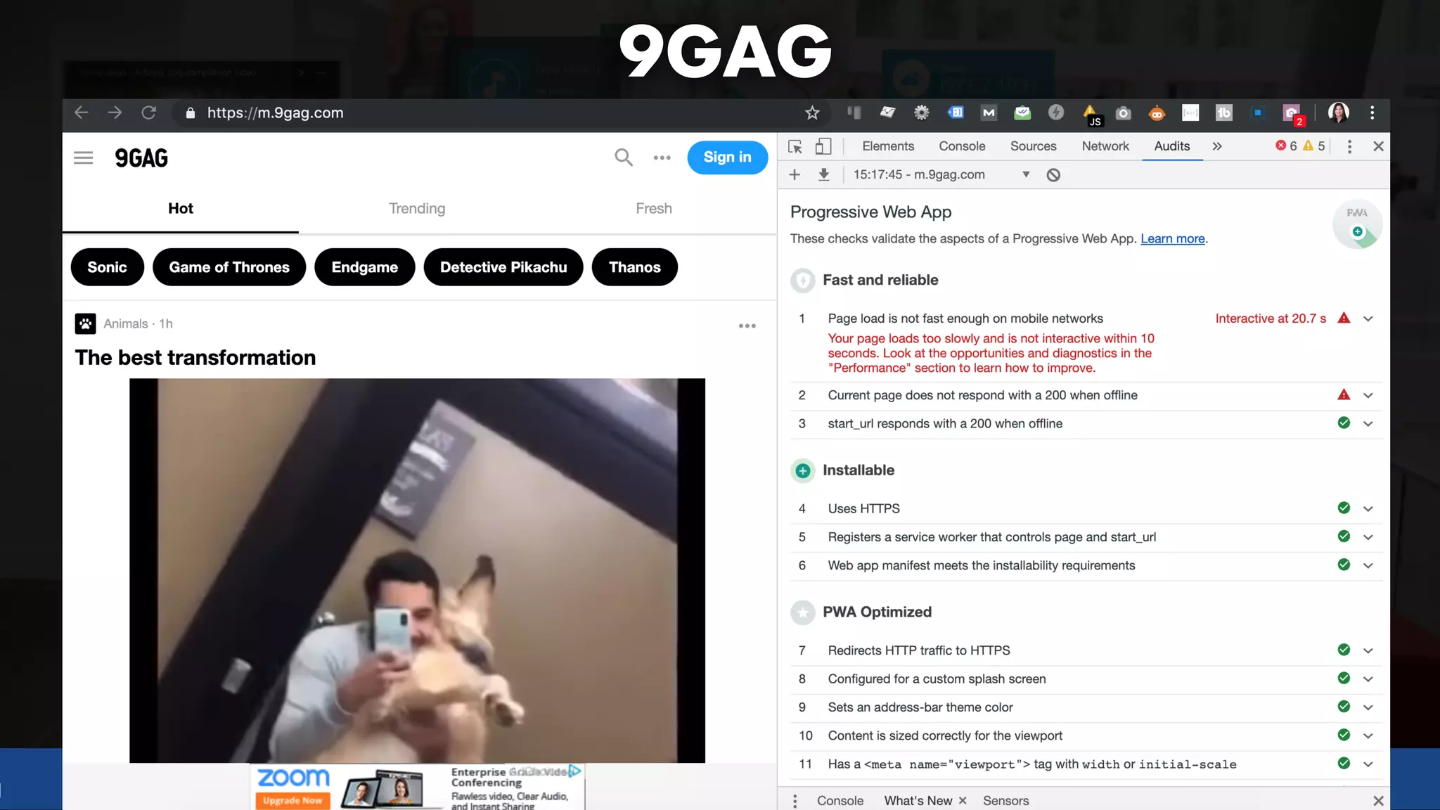 #pwaseo by @aleyda from #orainti at @digitaleliteday!
9GAG
 