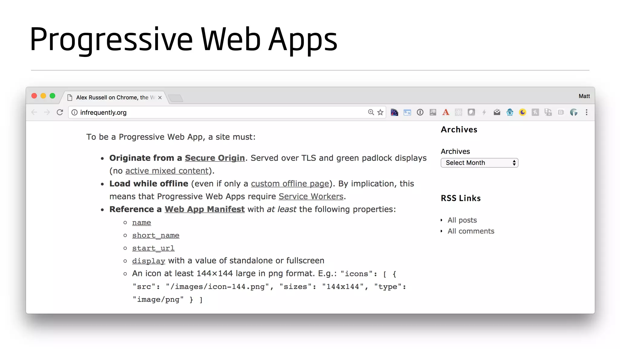 Progressive Web Apps