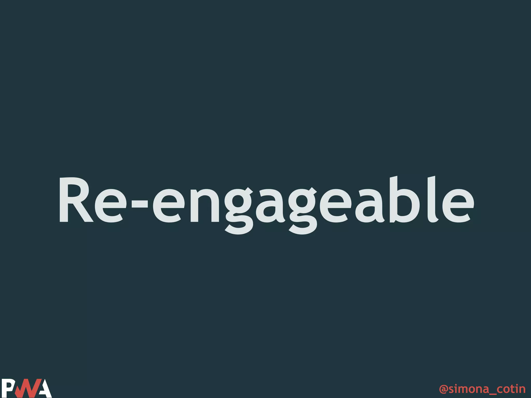 @simona_cotin Re-engageable 