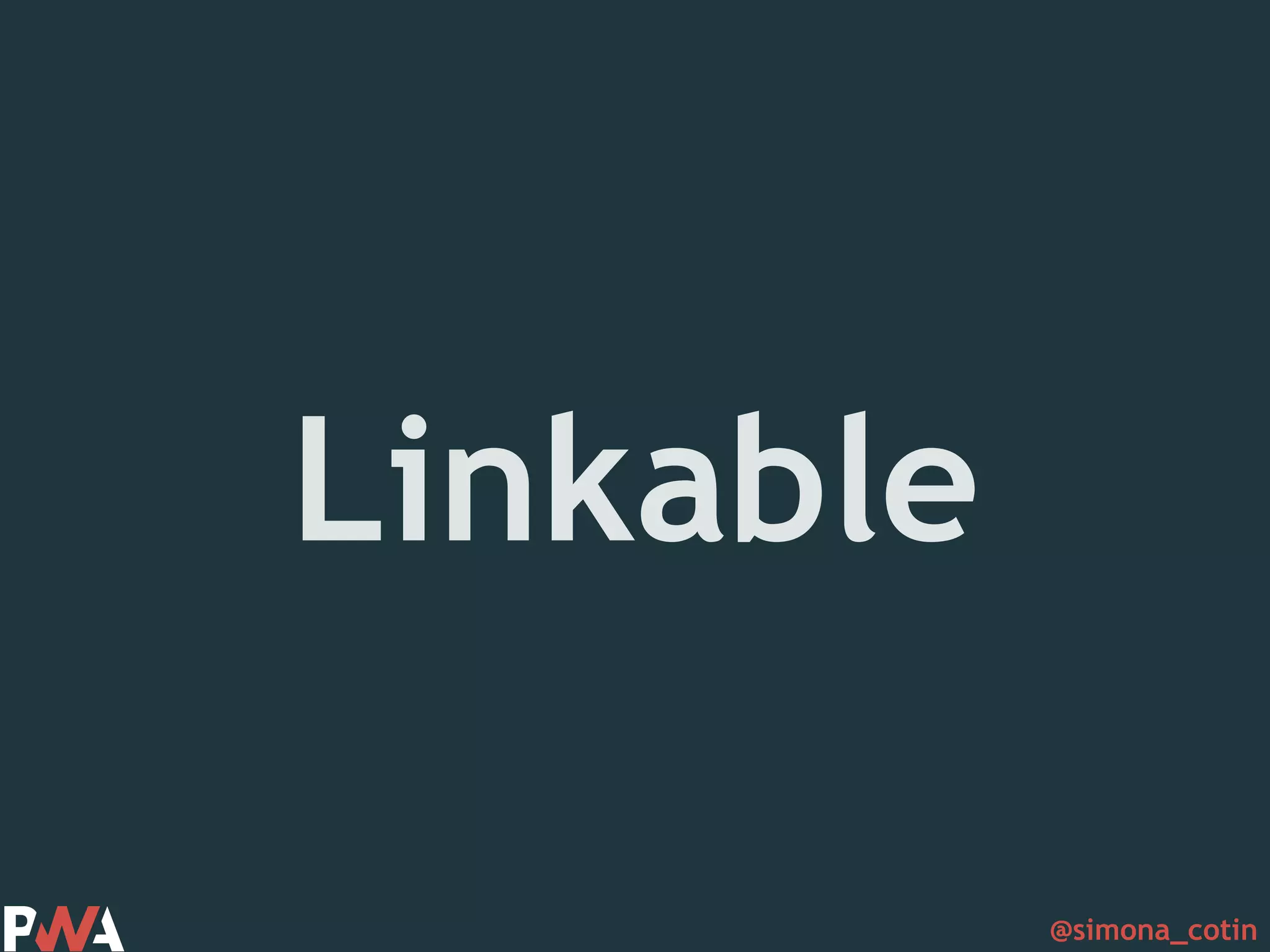 @simona_cotin Linkable 