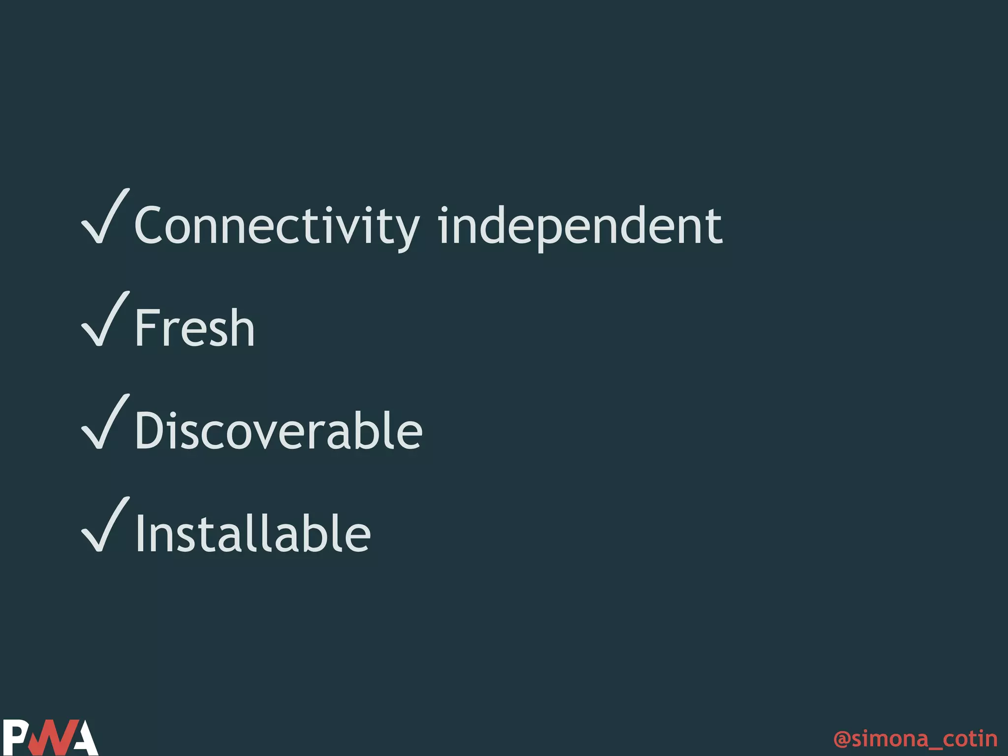 @simona_cotin ✓Connectivity independent ✓Fresh ✓Discoverable ✓Installable 