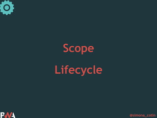 @simona_cotin
Scope
Lifecycle
 