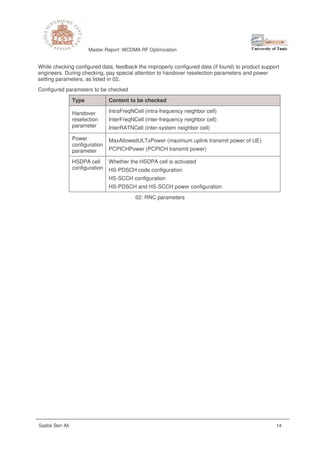 UMTS Drive Test Analysis and Examples | PDF