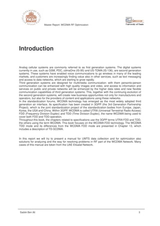 UMTS Drive Test Analysis and Examples | PDF