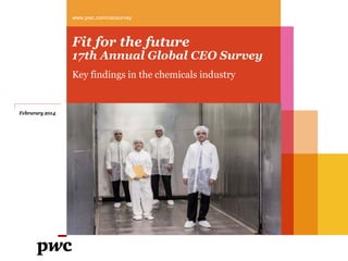 Fit for the future
17th Annual Global CEO Survey
Key findings in the chemicals industry
www.pwc.com/ceosurvey
Februrary 2014
 