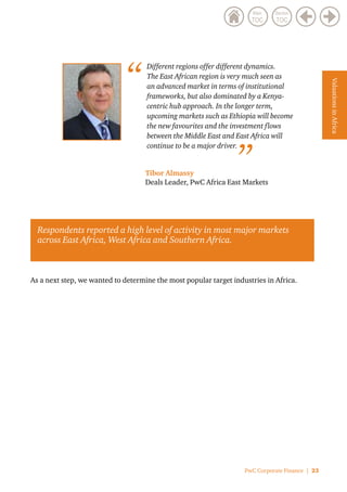 24 | Africa: A closer look at value – Valuation methodology survey 2014/15
ValuationsinAfrica
Q: 	 Please indicate the ind...