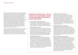 28 PwC Global FinTech Report
While most FS providers and FinTech companies would agree
that the regulatory environment pos...