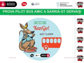 Haga clic para modificar el estilo
de título del patrón
PROVA PILOT BUS AMIC A SARRIÀ-ST GERVASI
 