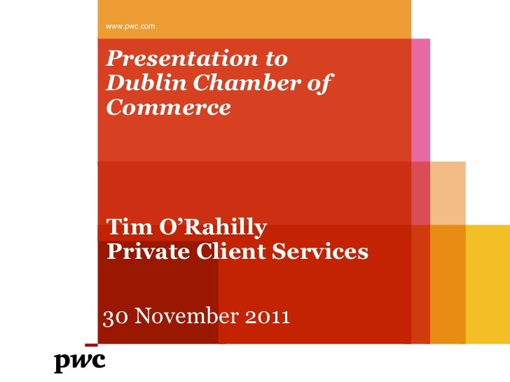 PwC Pre Budget 2012 Presentation