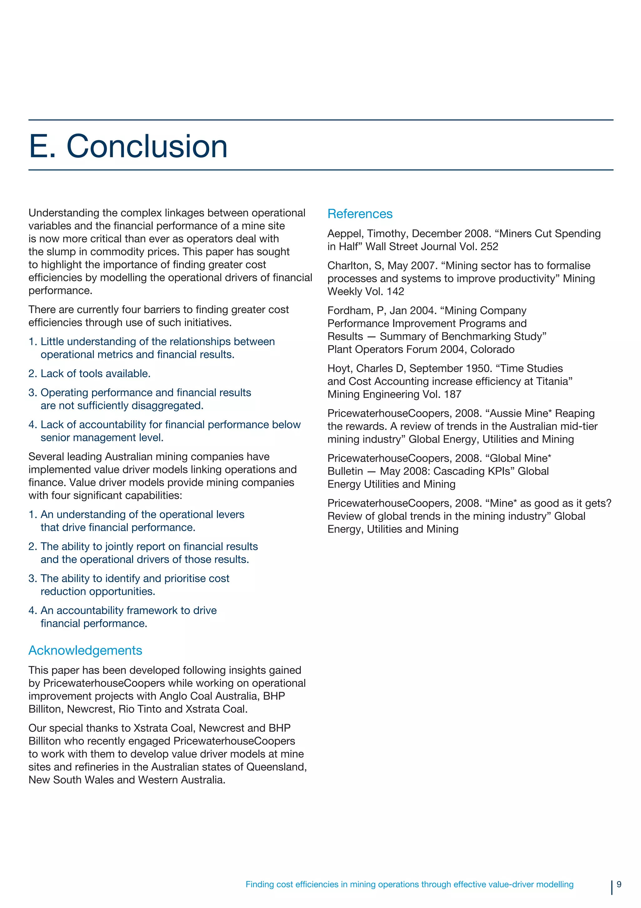 Pw C Value Driver Modelling Feb 2009 Email Final