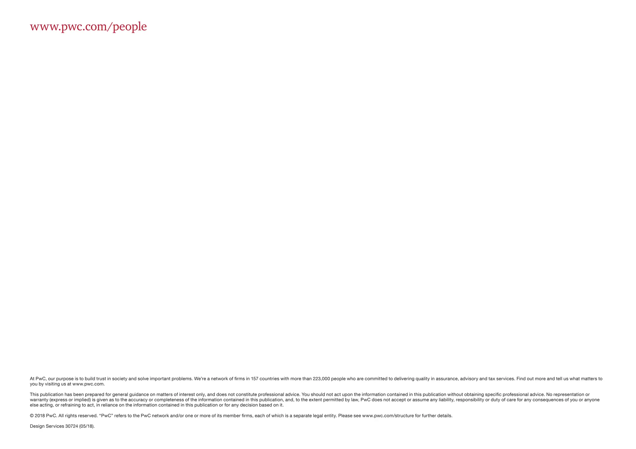 www.pwc.com/people
At PwC, our purpose is to build trust in society and solve important problems. We’re a network of firms in 157 countries with more than 223,000 people who are committed to delivering quality in assurance, advisory and tax services. Find out more and tell us what matters to
you by visiting us at www.pwc.com.
This publication has been prepared for general guidance on matters of interest only, and does not constitute professional advice. You should not act upon the information contained in this publication without obtaining specific professional advice. No representation or
warranty (express or implied) is given as to the accuracy or completeness of the information contained in this publication, and, to the extent permitted by law, PwC does not accept or assume any liability, responsibility or duty of care for any consequences of you or anyone
else acting, or refraining to act, in reliance on the information contained in this publication or for any decision based on it.
© 2018 PwC. All rights reserved. “PwC” refers to the PwC network and/or one or more of its member firms, each of which is a separate legal entity. Please see www.pwc.com/structure for further details.
Design Services 30724 (05/18).
 
