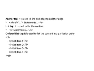 Introduction to HTML and Basics in Web Design | PPTX