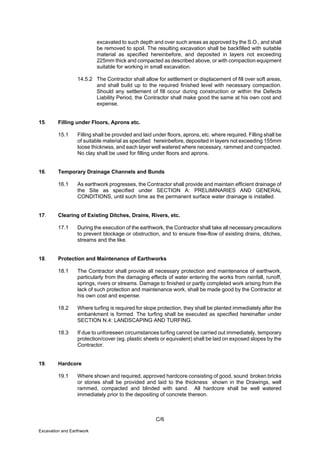Example Earthwork Specifications STANDARD SPECIFICATIONS FOR BUILDING WORKS.pdf