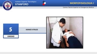 UNIDAD
5 SIGNOS VITALES
Carrera: Técnico Superior en Emergencias Medicas
MORFOFISIOLOGIA I
 