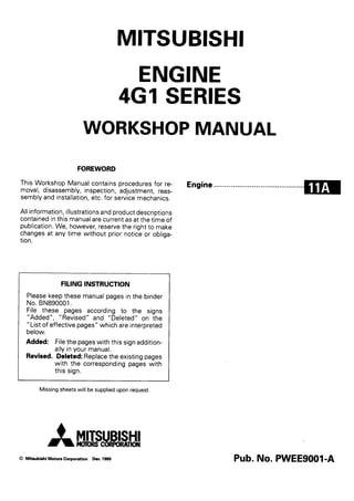 MITSUBISH MOTOR  4G1 manual