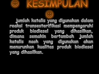Pwer point bidiesel (kelompok ii)
