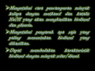 Pwer point bidiesel (kelompok ii)