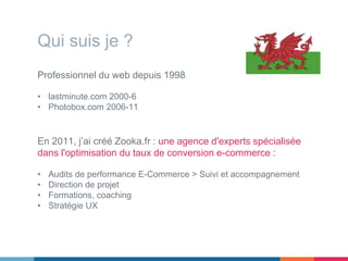 Professionnel du web depuis 1998
• lastminute.com 2000-6
• Photobox.com 2006-11
En 2011, j’ai créé Zooka.fr : une agence d...